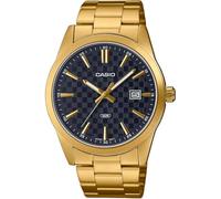 Casio MTP-VD03G-1A Men's Standard Gold Tone Stanless Steel Black Dial 3-Hand Analog Watch, gold, Analog Watch,Quartz Movement