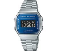 Casio Collection Vintage Unisex's Silver Watch A168WEM-2BEF Stainless Steel - One Size