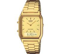 Casio Collection Vintage Watch AQ-230GA-9DMQYES Ana-Digi Gold Dial Steel 30M