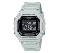 Casio Collection W-218H-8BVEF Men's Classic Square Digital Watch - Grey