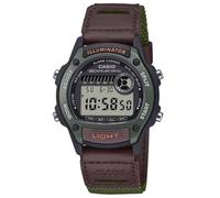 CASIO Collection W-220HF-3A Digital Watch Bio Resin Case Canvas Bracelet