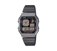 Casio Edgy A130WEGG-1AEF - Unisex - 34 mm - Digital - Quartz - Mineral Glass Black 34 mm
