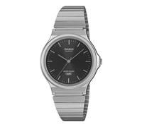 Casio Collection Mens Watch with Black Dial and Silver Strap MQ-24DA-1AEF