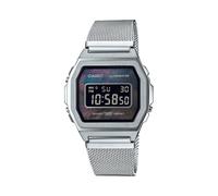 Casio Collection Womens Digital Watch with Stainless Steel Strap