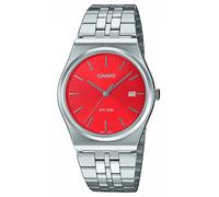 Casio MTP Series Analogue Quartz (35mm) Cherry Red Sunray Dial /