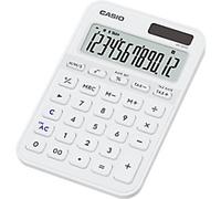 CASIO MS-20YC small desktop calculator with time calculation, white