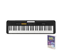 Casio CT-S100AD 61 Key Portable Electronic Keyboard in Black with AC Adapter Included Black and Rhythm Warriors animated online lessons