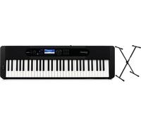 Casio CT-S400 61-key Ultra-Portable Arranger Keyboard with Stand - Black