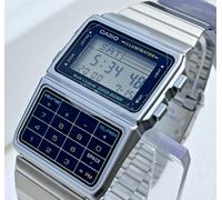CASIO DBC-611-1DF CALCULATOR DATABANK MENS SILVER DIGITAL RETRO DIAL WATCH NEW