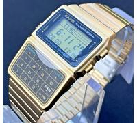 Casio Vintage Databank 47mm Gold Unisex Digital Watch DBC-611G-1DF