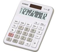 CASIO DESK CALCULATOR 12 DIGIT DISPLAY - WHITE - MX12BEWE-W
