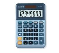 Casio MS-88EM Desktop Calculator 8 Digit LCD Display Blue