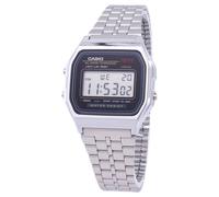 Casio Digital Alarm Chrono Stainless Steel A159WA-N1DF A159WA-N1 Men's Watch
