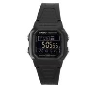 Casio Digital Black Dual Time Resin Strap Quartz W-800H-1BV 100M Men's Watch