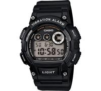 Casio Men's Vibration Alarm Black Resin Strap Watch