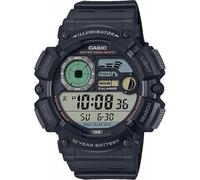 Casio Digital Black Resin Watch For Men Waterproof Fishing Lunar Phase WS-1500