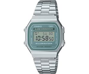 Casio Digital Grey Dial Unisex's Watch-A168WA-3AYDF, Silver, Antique