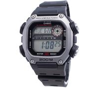 Casio Digital Resin Strap Quartz Sports 200M Illuminator Men's Watch DW-291H-1AV
