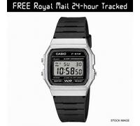Casio Digital Watch F-91WM-7AEF Stainless Steel Black Strap New Boxed Free P&P