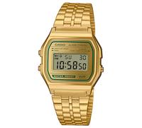 CASIO Digital Watch Vintage Iconic Gold/Green A158WEGV-9AEF