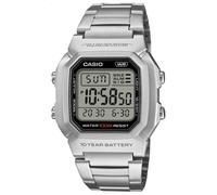 Casio Digital Watch World Time Alarm Steel Bracelet W-800HD-1AVEF