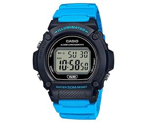 Casio Digital Youth Watch W-219H-2A2VDF, White, Strap