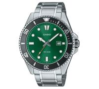 Casio Duro Green Dial Quartz Sports Steel 200M Men's Watch MDV-107D-3A2V
