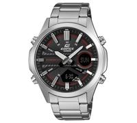 Casio Edifice Dual-Display (45.5mm) Black Dial / Stainless Steel