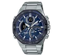 Casio Men's Analogue-Digital Quartz Watch with Stainless Steel Strap ECB-950DB-2AEF