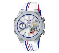 Casio Edifice ECB-S10NIS-7AEF 3rd Nismo Heritage Edition White Dial White Leather Strap Watch