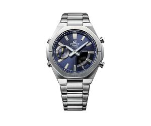 Casio Edifice Men's Dark Blue Stainless Steel Bracelet Watch