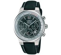 Casio EF-500L-1AVDF Men's Black Leather Watch