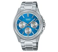 Casio Enticer Analog Stainless Steel Ice Blue Dial Quartz MTP-1375D-2A2 Men's Watch