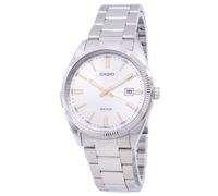 Casio Enticer Analog Stainless Steel Silver Dial MTP-1302D-7A2VDF 50M Mens Watch