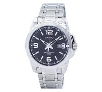 Casio Enticer Black Dial Quartz Dress Bracelet Steel MTP-1314D-1AVDF Men's Watch