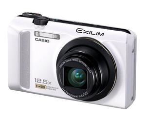 Casio Exilim EX-ZR200 Digital Camera, 16 Megapixels, 12x Optical Zoom, 7.6 cm/3 Inch Display, Image Stabilization, White