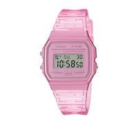 Casio Collection Quartz Digital Dial Pink Resin Strap Ladies' Watch F-91WS-4EF