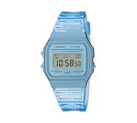 Casio F91W-1 Classic Resin Strap Digital Sport Watch, Clear Blue, Quartz Watch