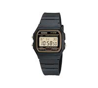 Casio F91WG-9 - Retro Digital Watch for Men, Black Strap, Alarm, Chronograph, Gold Colour