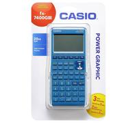 Casio FX-7400GIII Graphic Calculator Cyan Display 21 Battery Operated (W x H x D