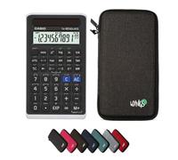 Casio fx-82 Solar II including a WYNGS protective case in Dark Grey - Basic Set