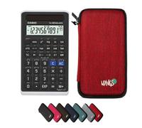 Casio fx-82 Solar II including a WYNGS protective case in Red - Basic Set