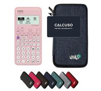 Casio FX-83GTCW Pink including a WYNGS protective case in Blue - Basic Set