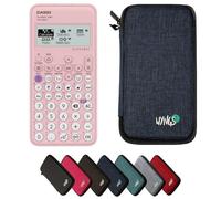 Casio fx-83GTCW+ Pink including a WYNGS protective case in Blue - Basic Set