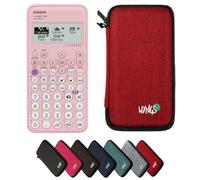 Casio fx-83GTCW+ Pink including a WYNGS protective case in Red - Basic Set