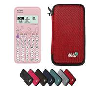 Casio FX-83GTCW Pink including a WYNGS protective case in Red - Basic Set