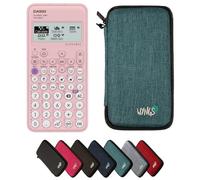 Casio fx-83GTCW+ Pink including a WYNGS protective case in Turquoise - Basic Set