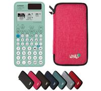 Casio fx-85GTCW+ Green including a WYNGS protective case in Pink - Basic Set