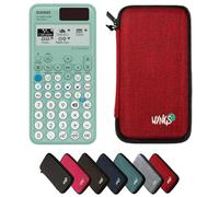 Casio fx-85GTCW+ Green including a WYNGS protective case in Red - Basic Set