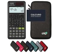 Casio fx-87DE Plus 2nd edition including a WYNGS protective case in Dark Gray - Basic Set (German)